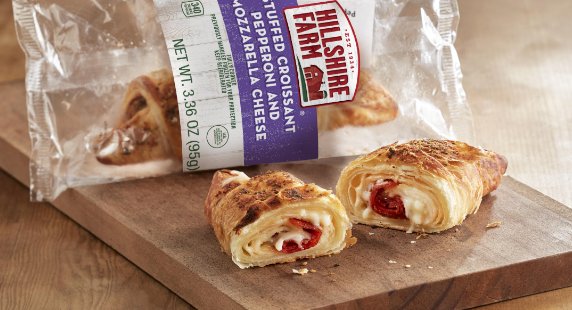 Hillshire Farm stuffed croissant.