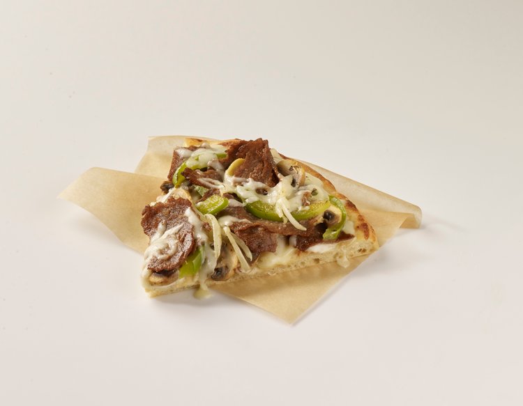 Philly Cheesesteak Pizza Slice