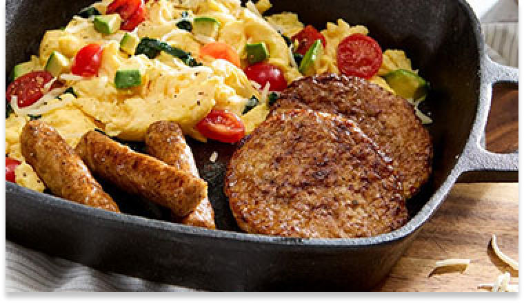 Help Build Breakfast sales with chicken or plant-based sausage 