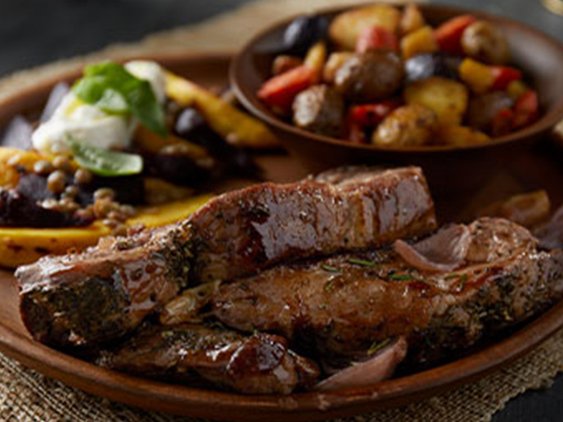 Braised Beef Short Ribs on a Plate
