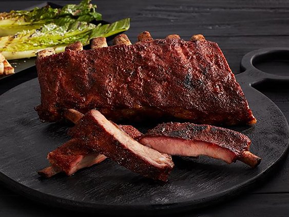 Saucy and Smoky St.Louis-Style Ribs on a Plate