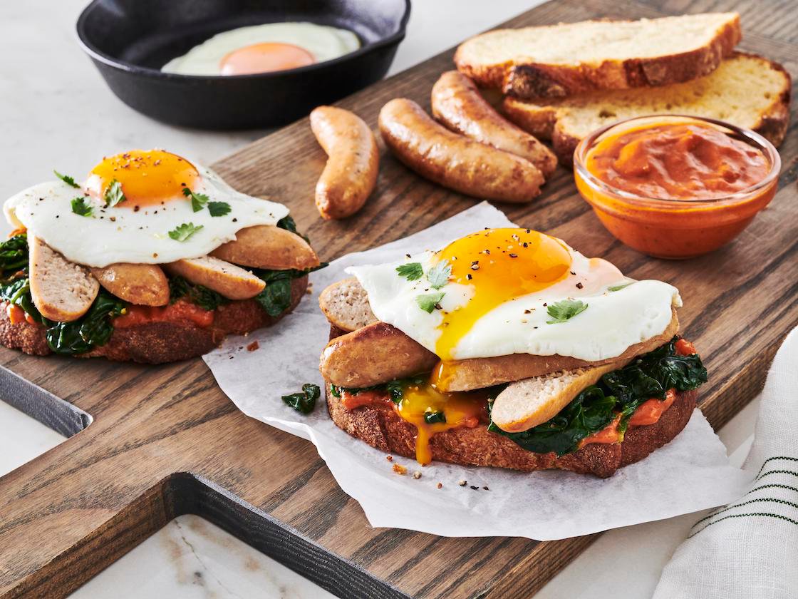 Spicy Masala Sausage Toast Recipe