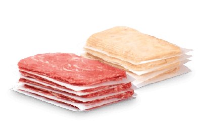 Beef and Chicken sliced flat steak 