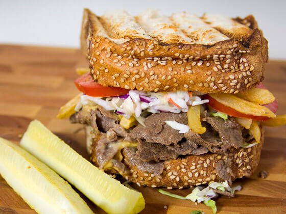 The Pittsburgh sandwich