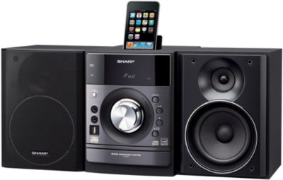 Sharp XL DH259N 160W Micro Stereo System for Apple iPod  USB