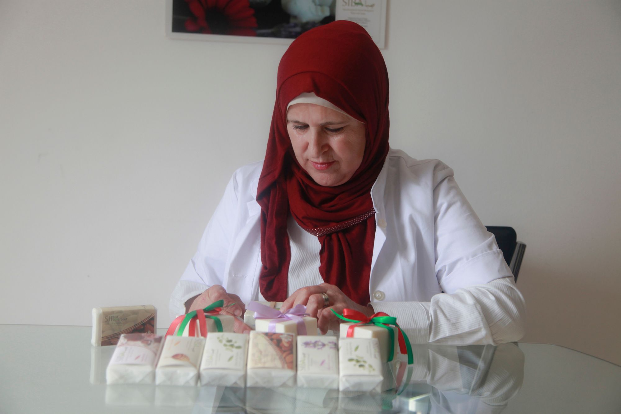 Story: Bank of Palestine
Image Subject: BOP Women Entrepreneurs mini MBA program
Region: MENA

Credit: Arine Rinawi
Contributor: Mohammed Essa

Ikhlas Sawalha – “My name is Ikhlas Sawalha, 53 years old, I have been started to produce soaps from my home 13 years ago and I am building a new soap factory  in Palestine with 13 employees and 216,000 Shekel in sales. The loan from bank of Palestine ($400k) has helped me to make my dreams come true and allowed me to build a new factory and helped me grow my business from a small operation out of the kitchen in my home to the third largest soap manufacturer in Palestine. The Mini-MBA training that BOP has provided to me supported me in becoming a more skilled entrepreneur, assessing business opportunities in a much more systematic way and also think in a more innovative way on how to market and brand my products. Additionally, it has brought me closer to the bank”.