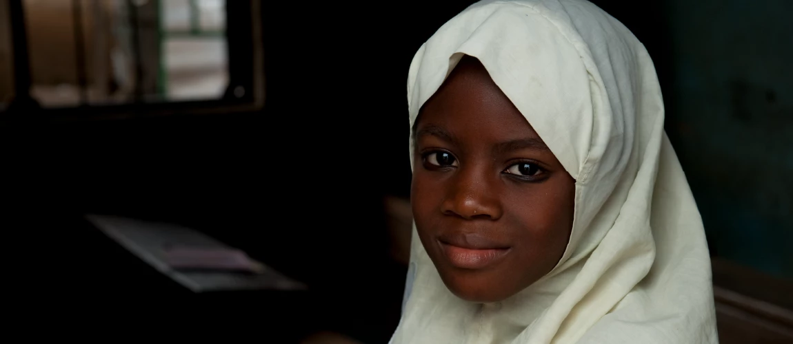 Students at Al-Yaqeen Nursery and Primary School, Suleja village, Niger State. Photo: Arne Hoel / World Bank