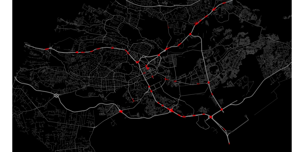 Figure 5: Red areas show the top clusters ranked by the number of RTCs, demonstrating the possibility of targeting investments.