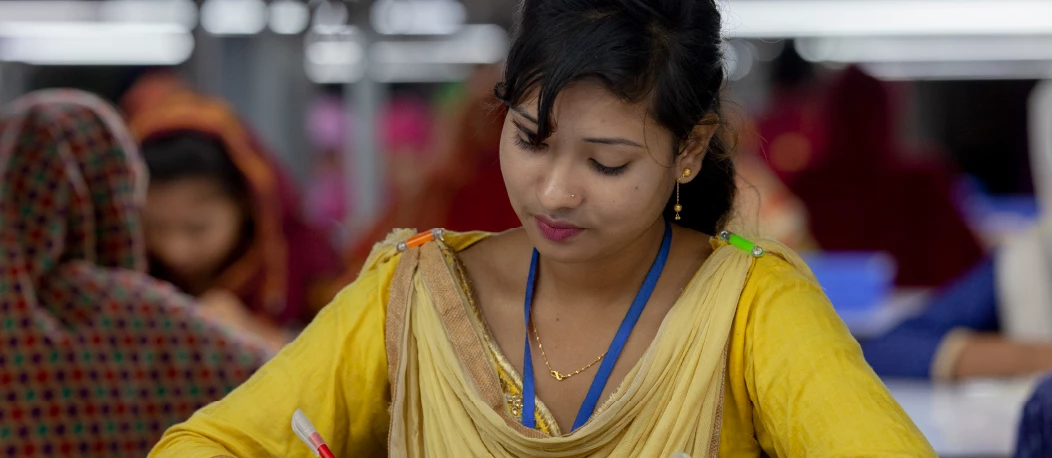 The garment industry in Bangladesh employs about 80 percent women production-line workers and serves as the primary source of formal wage employment for women. Photo: K M Asas / World Bank