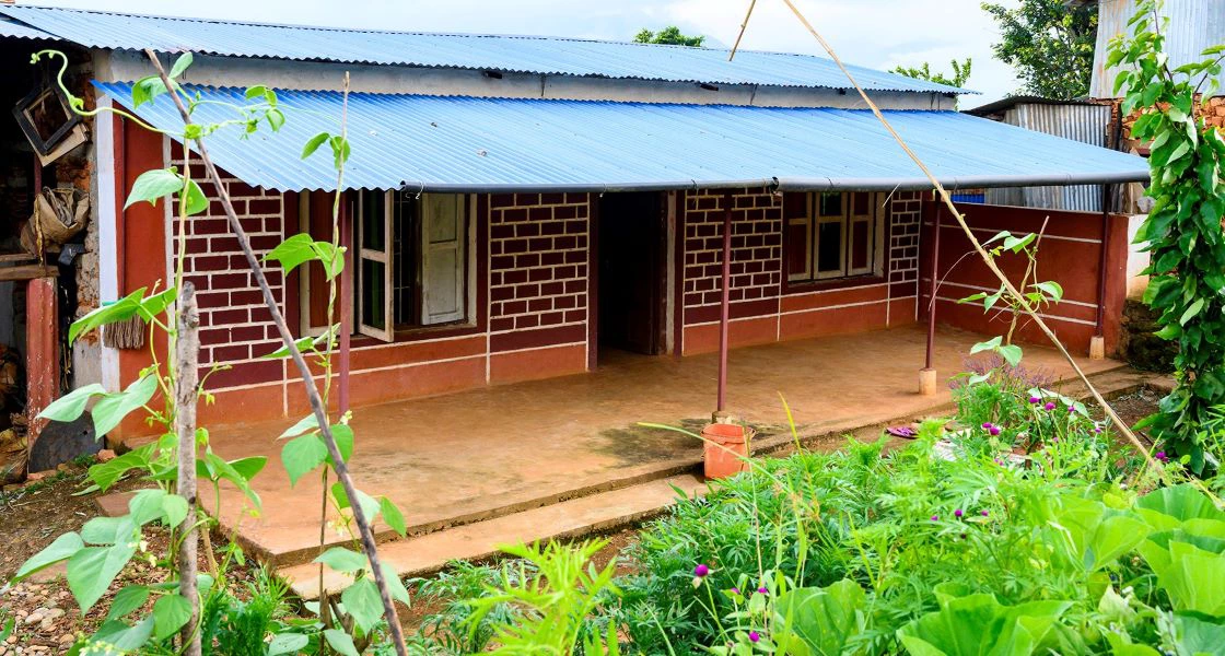 A newly-built house in Nepal 