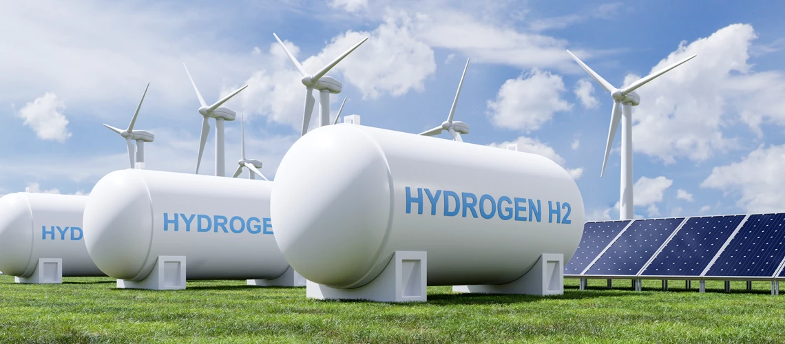 Hydrogen energy storage gas tank for clean electricity