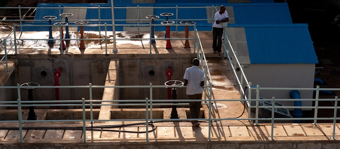 A water treatment plant in Juba, South Sudan