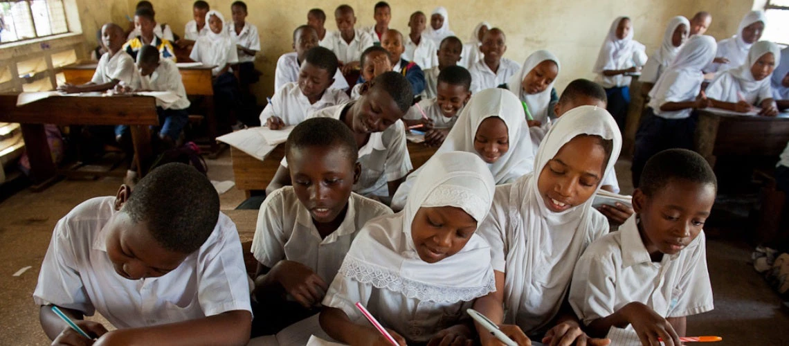 Students in a classroom