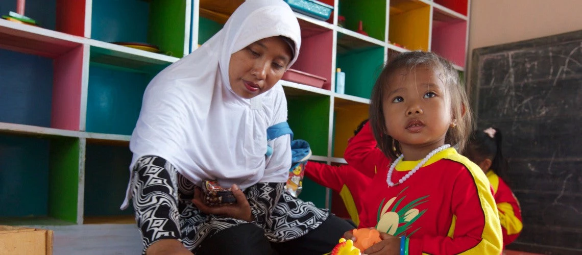 Increasing access to childcare has immediate and long-term benefits for individual girls and women, their families, businesses and economies. 