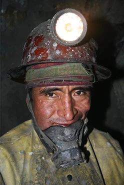 Silver miner in Potosi, Bolivia. Photo credit: ©urosr