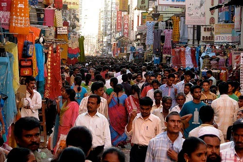 Busy market area in Chennai, India. Photo credit: flickr @mckaysavage