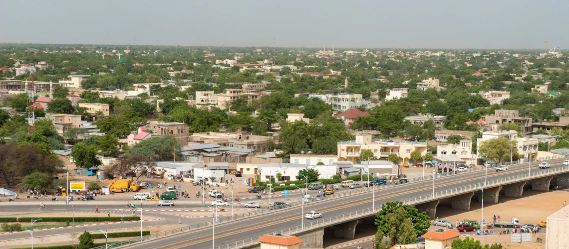 View of downtown N?Djamena. © Arne Hoel, World Bank.  