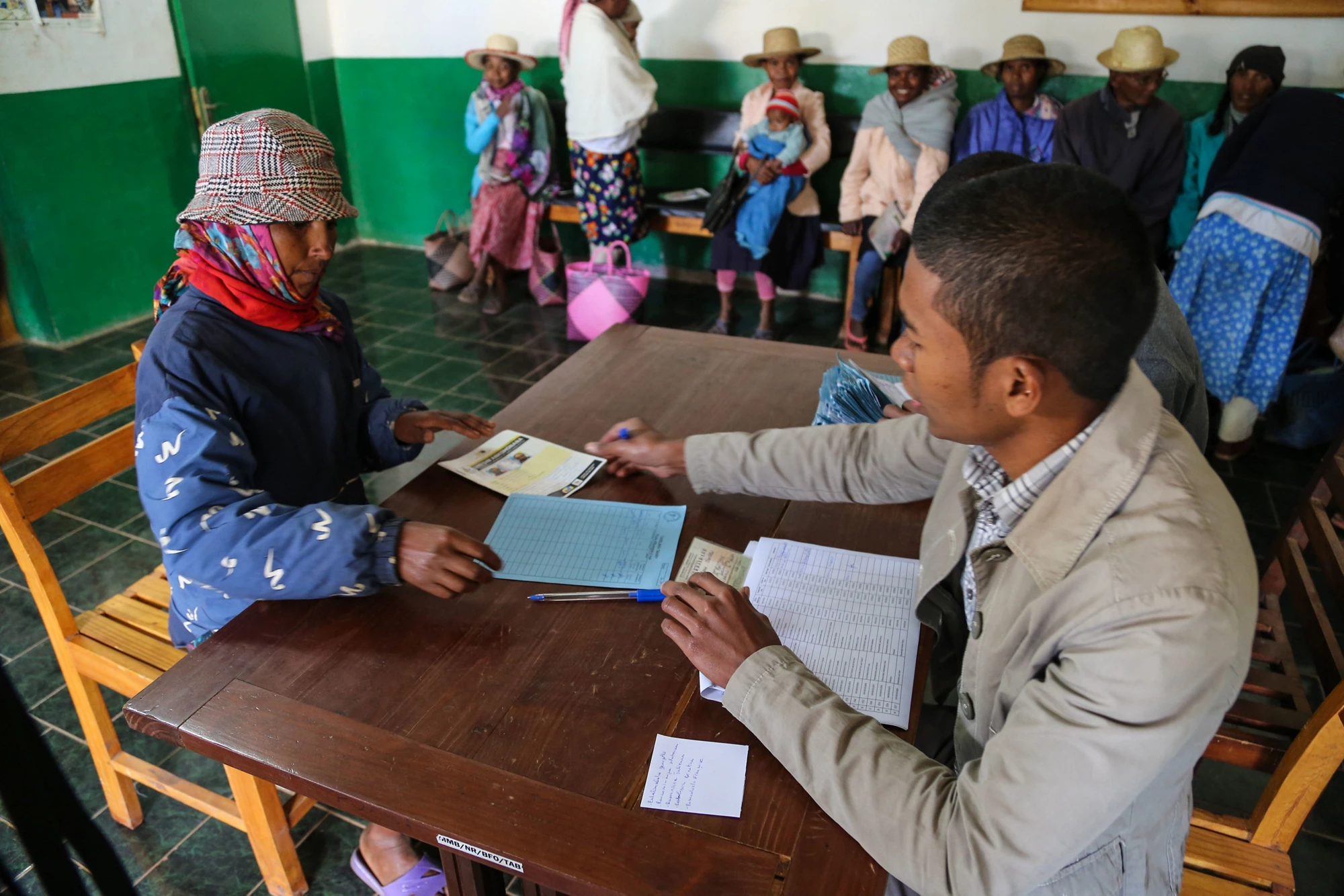 Cash transfer in the town of Betafo, Madagascar