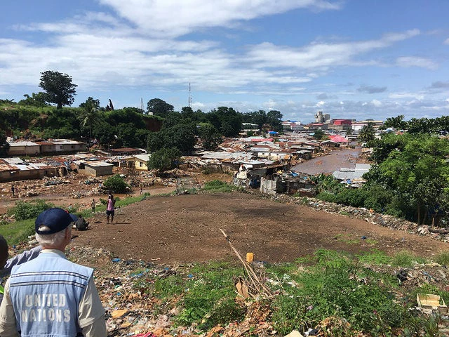 2017 damage and loss assessment following landslides and floods in Sierra Leone. Photo: World Bank