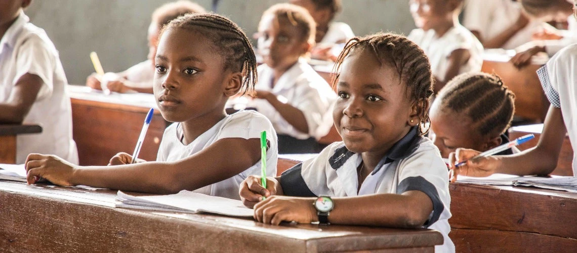 Children in a classroom