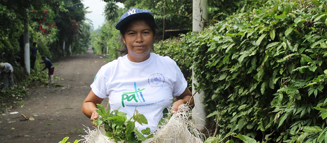 Beneficiary of the Temporary Income Support Program in El Salvador