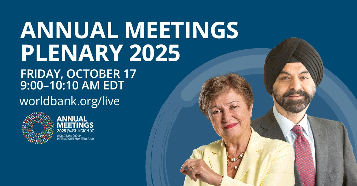 Plenary | World Bank Group and International Monetary Fund Annual Meetings 2025