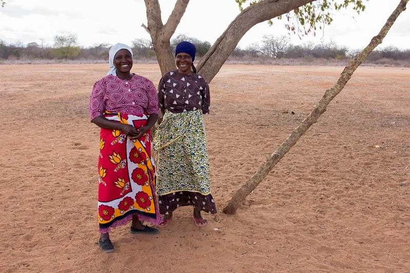 Photo of women farmers in a community hard hit by drought in 2011 in Kenya