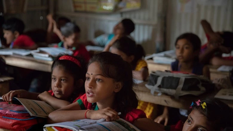 children in a classroom