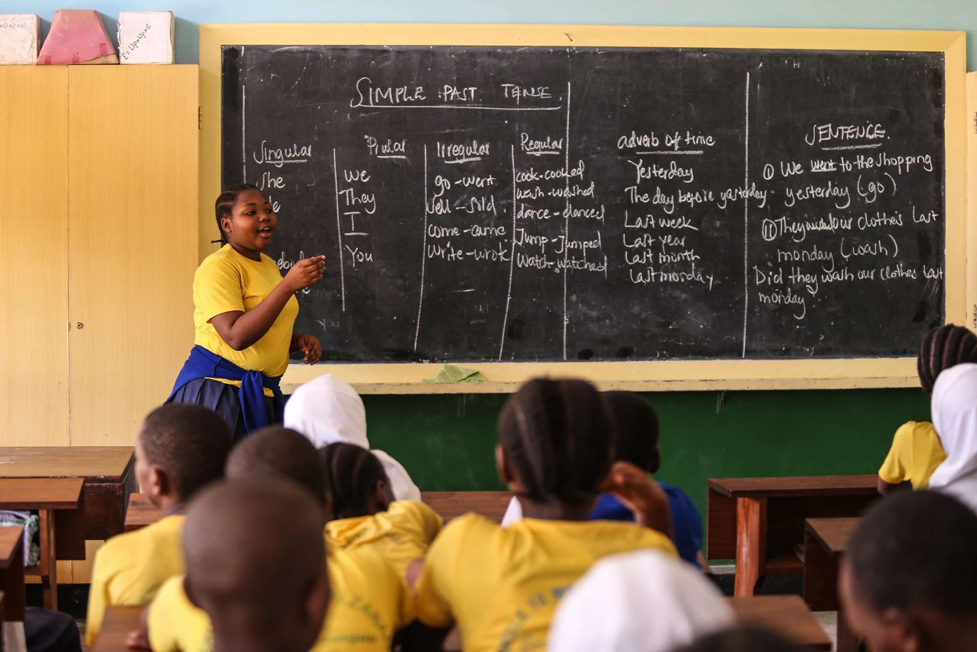 Students in Primary Seven at Zanaki Primary School