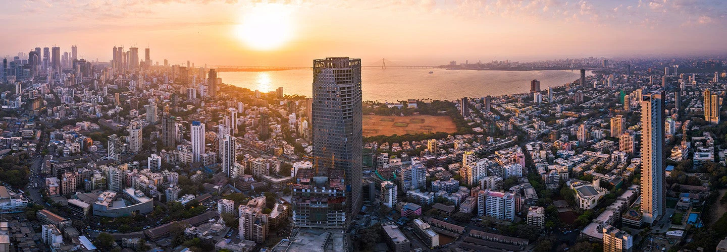 Aerial view of Mumbai