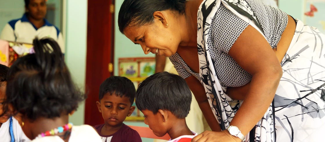 Access to affordable Early Childhood Care and Education (ECCE) directly affects Sri Lanka?s labor force. Photo: World Bank