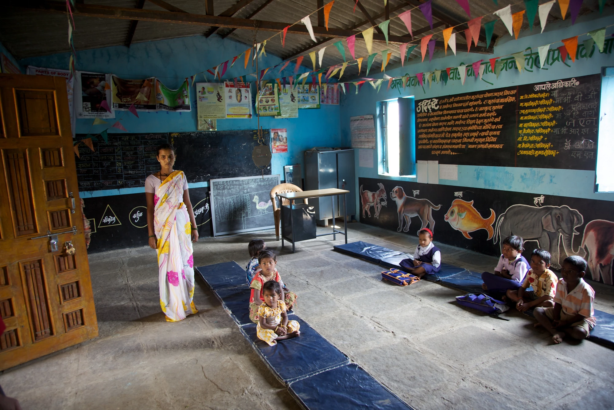 Anganwadi worker in Maharashtra, India