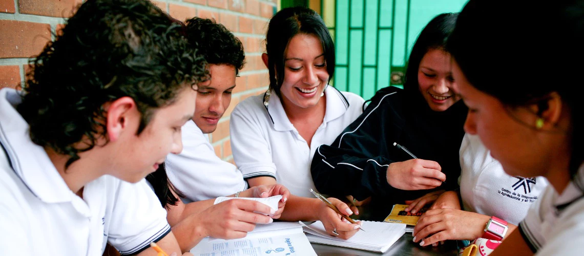 Students in a technical education program supported by the World Bank in Antioquia, Colombia