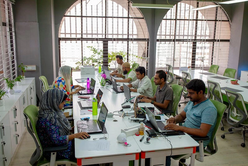 Bangladesh. Dhaka, Janata tower software technology park. Photo: K M Asad / World Bank