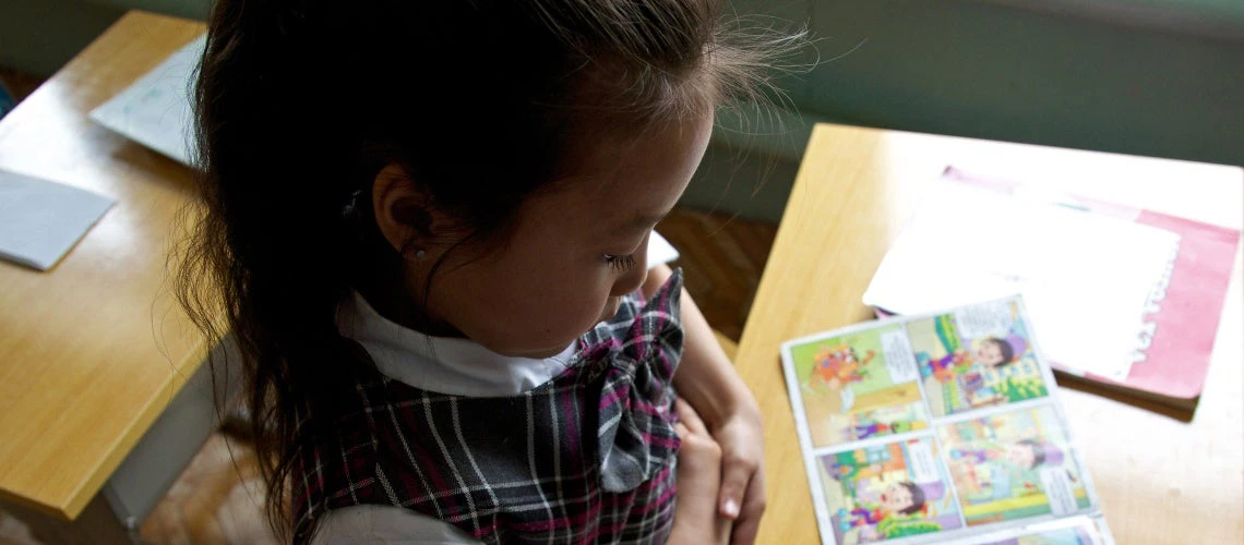 Girl reading