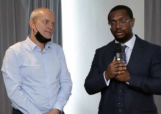 Bas Rozemuller (left) and Jose Gnangnon (right), IFC Africa Medical Equipment Facility Advisory Program