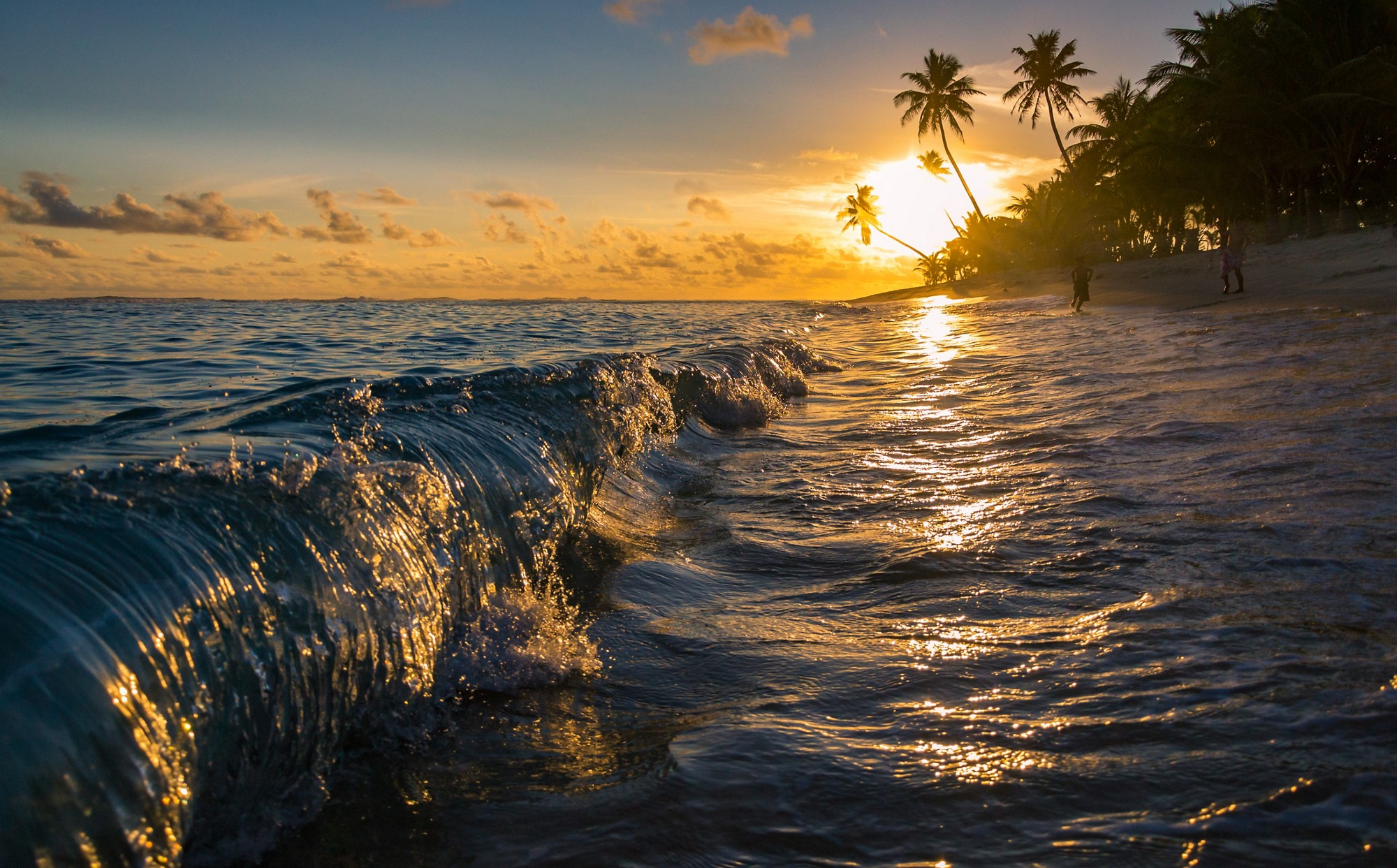 sunset in samoa