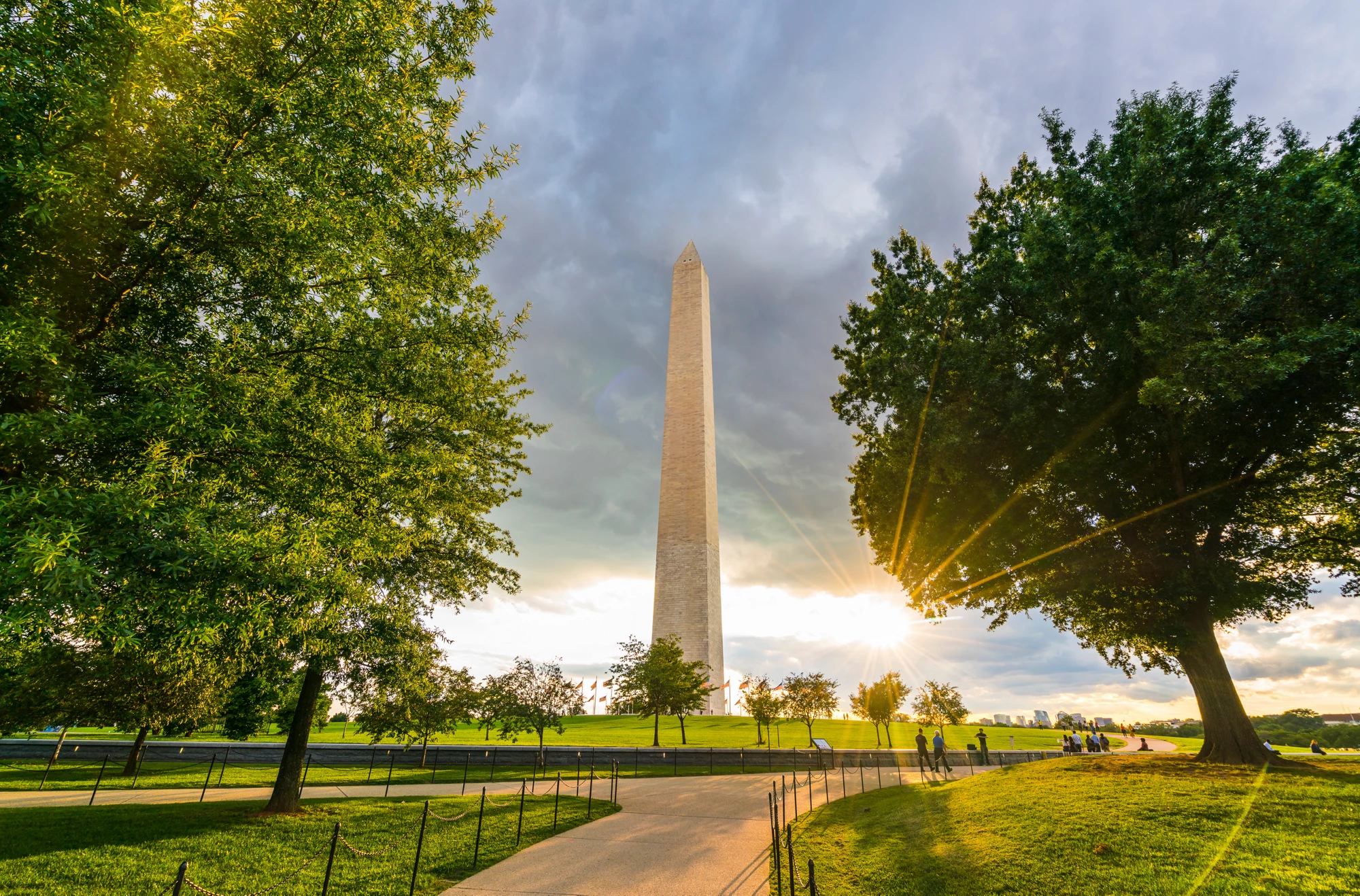 washington dc,Washington monument on sunset.
