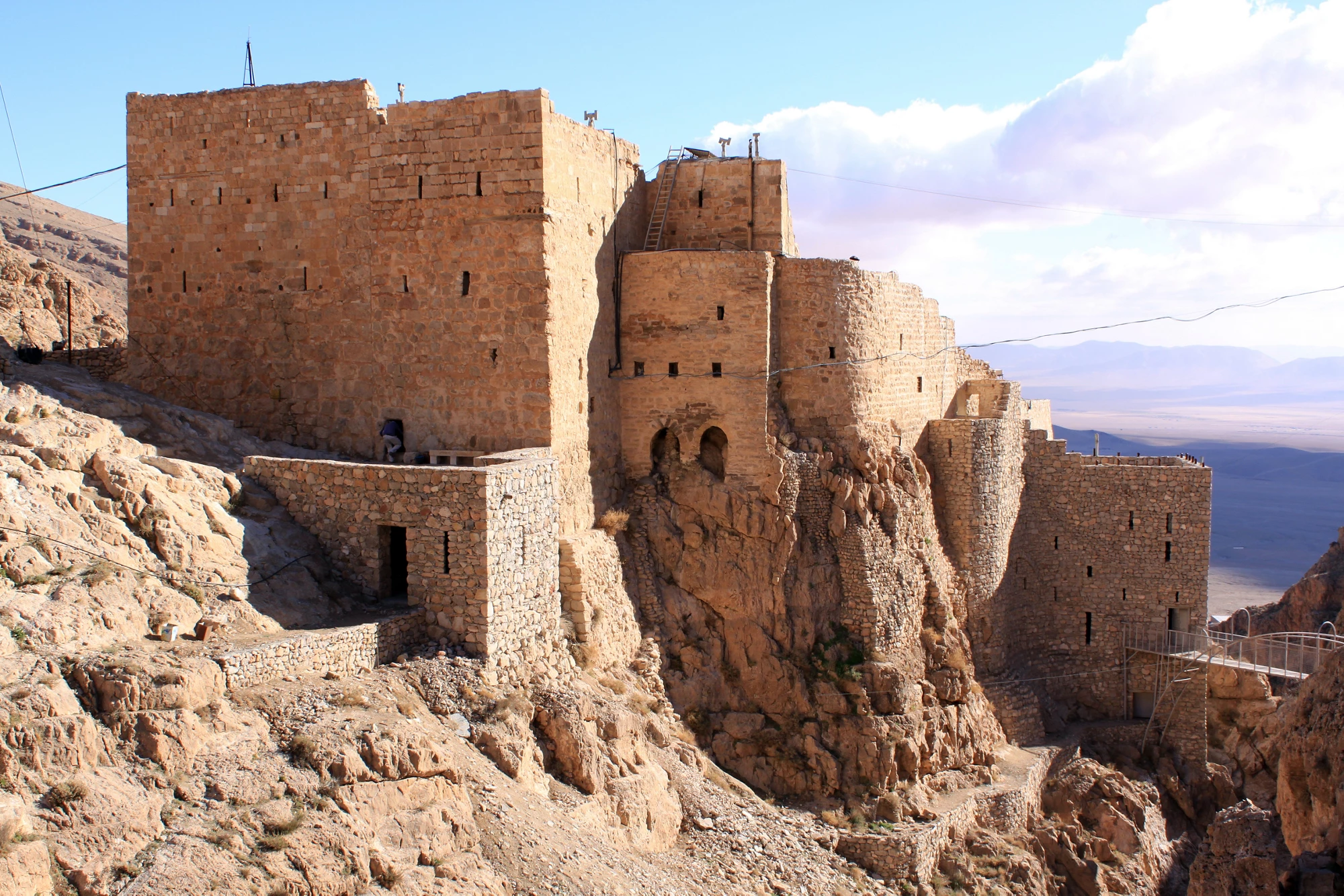 Old fortress monastery Mar Musa in Syria
