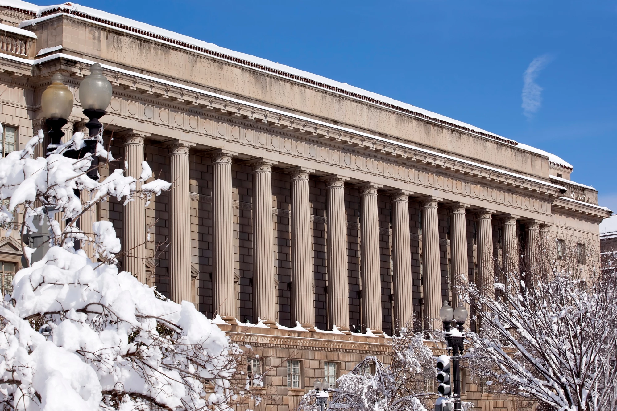 Commerce Department After the Snow Constitution Avenue Washington DC