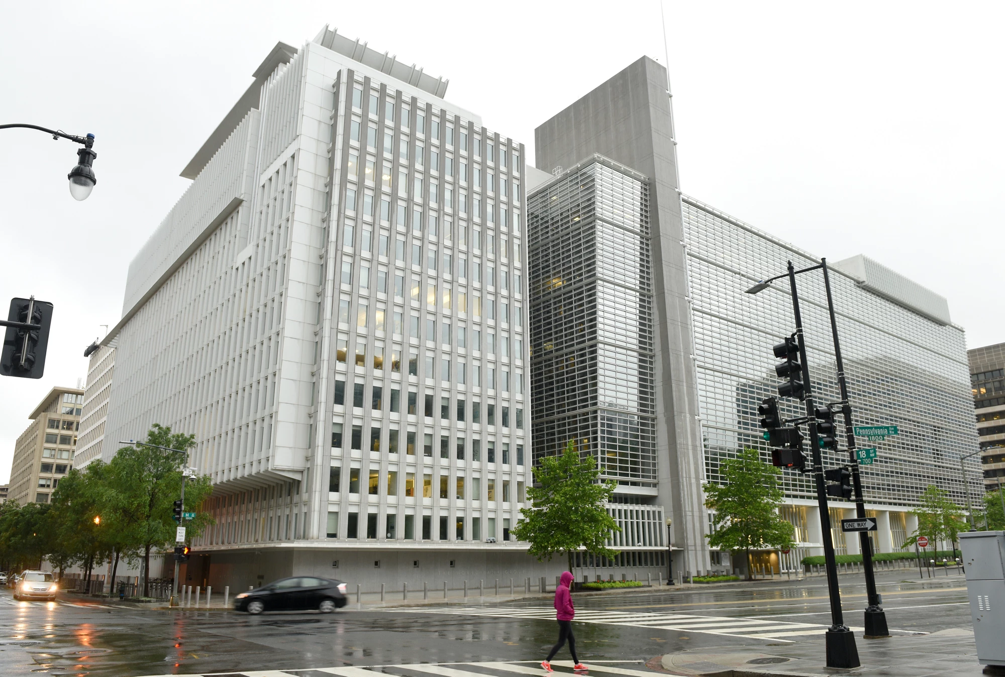 Washington, DC - June 04, 2018: The World Bank main Building in Washington.
