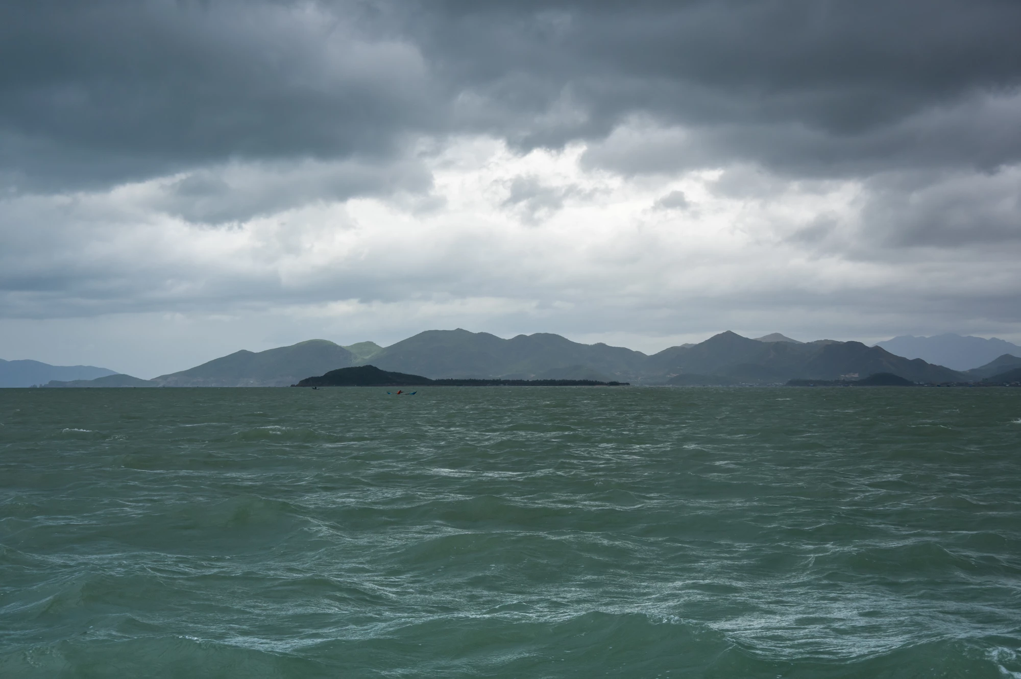 Panoramic view of Nha Trang bay in Vietnam