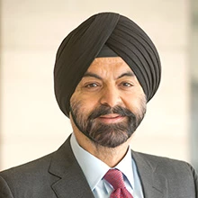 Ajay Banga, presidente, Grupo Banco Mundial 