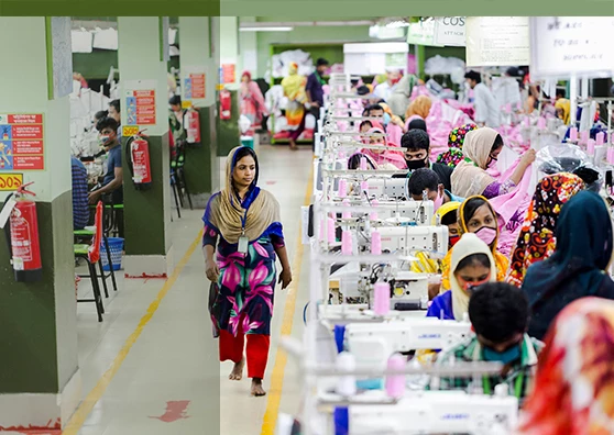 Un usine de vêtements au Bangladesh