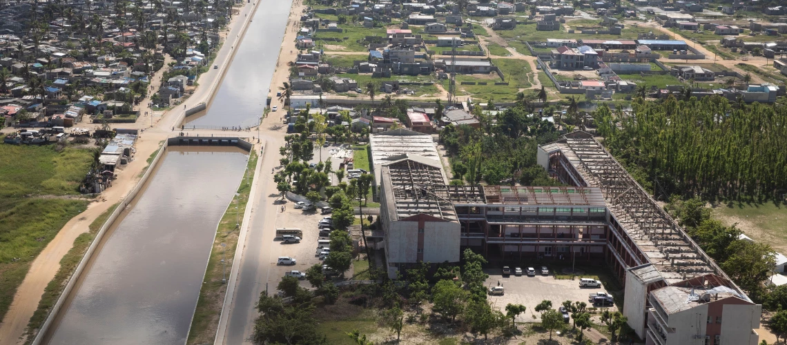 A view of Beira in Mozambique after the impact from cyclone Idai in 2019