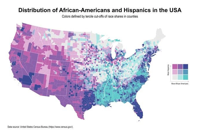 Bivariate map