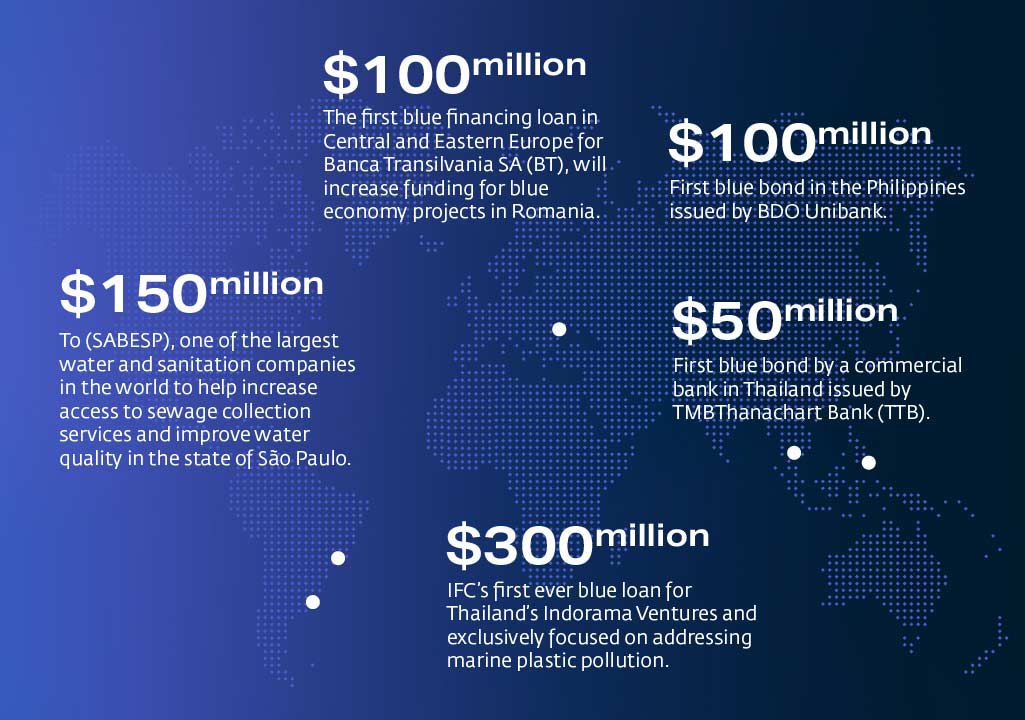 blue finance infographics 