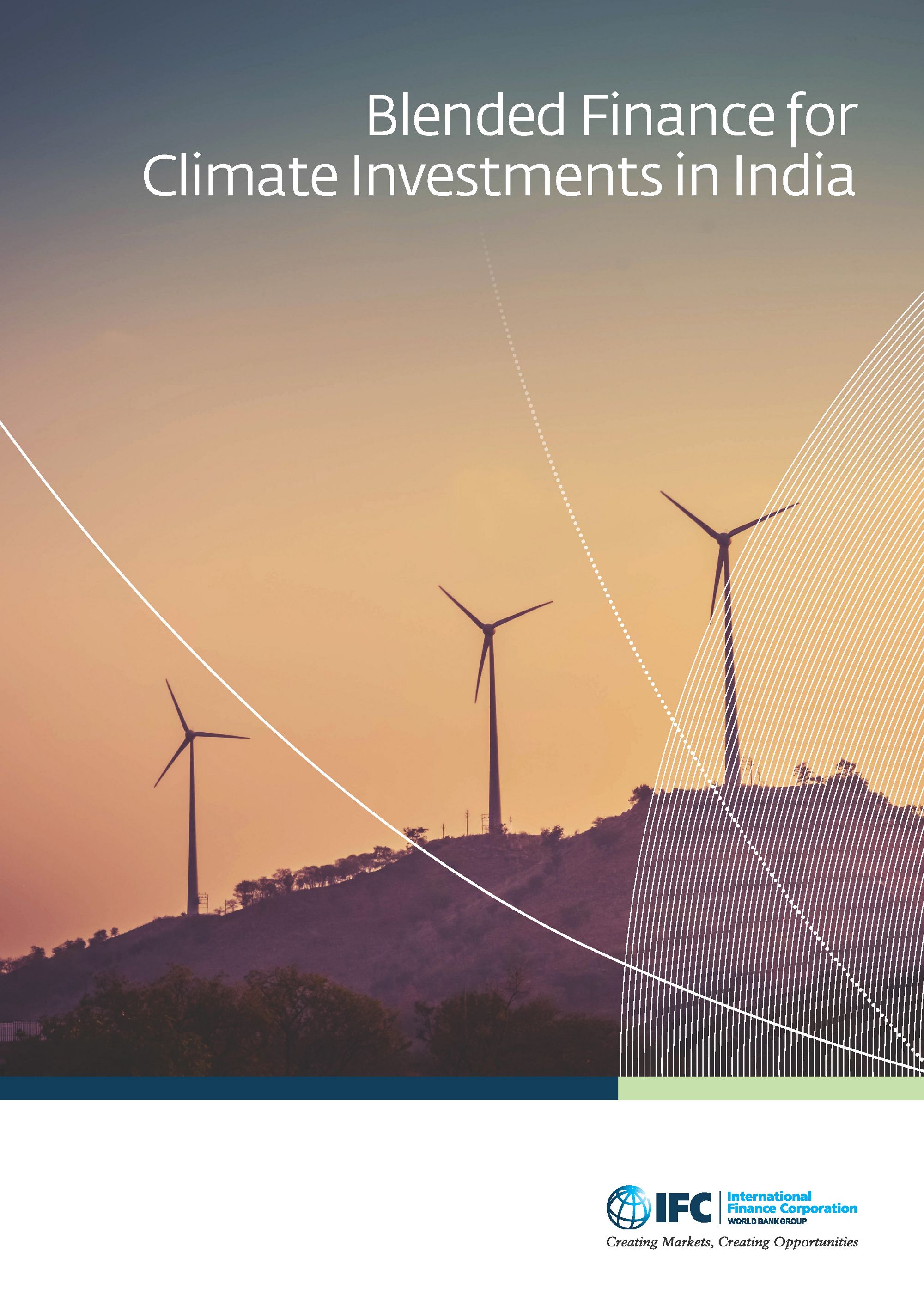 Report Cover: Blended Finance for Climate Investments in India