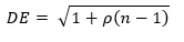 Design Effect Equation 1