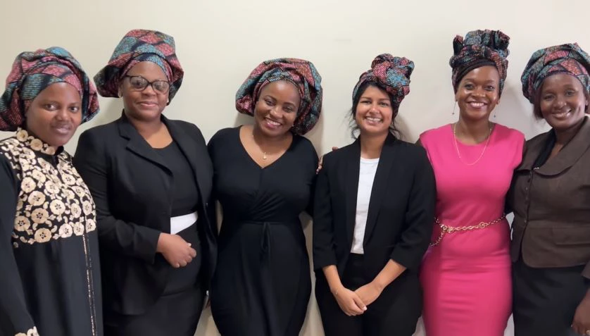 Officials at the Mozambique's Ministry of Finance and Economy and World Bank Staff celebrate Mozambique's International Women's Day